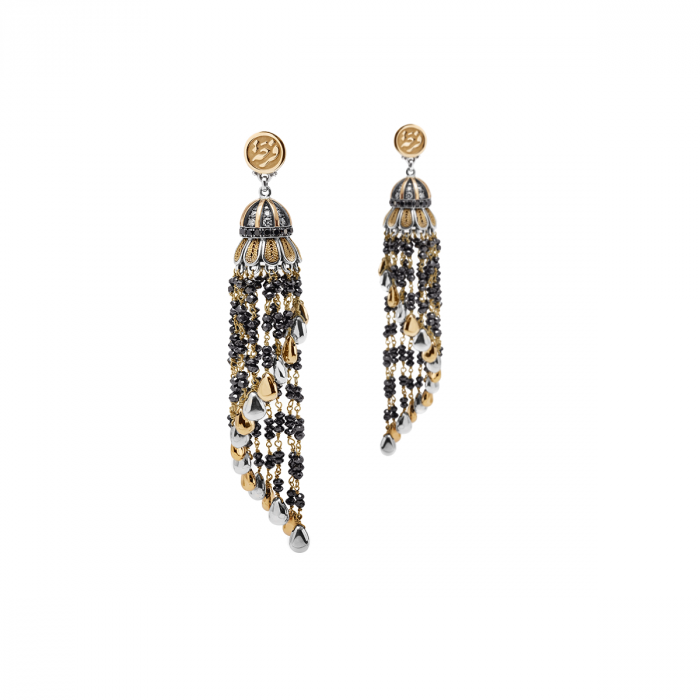 The Tassel Earrings Gold, Sterling Silver Designer Earrings Azza